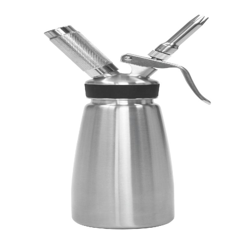 Schneider - Distributeur de crème 0,5 litre, entièrement en acier inoxydable avec 3 douilles différentes - argenté inox 196050_0