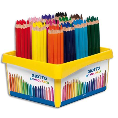 SCHOOLPACK 108 CRAYONS GROS MODULE MÉGA COULEURS ASSORTIES