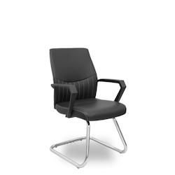Sillón confidente patín Opti520PA similpiel negro - multi-matériau 520PACRSP840_0
