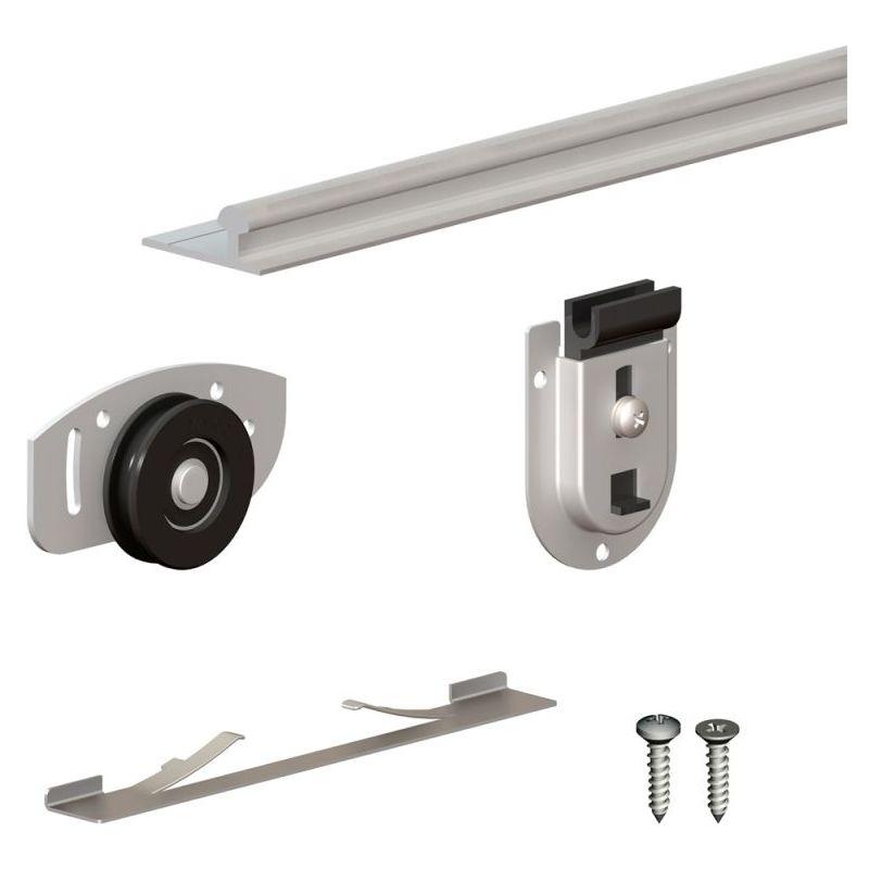 SYSTÈME COULISSANT SLID'UP 130 POUR 2 OU 3 PORTES DE PLACARD - RAIL 2 M - 70 KG - SLID'UP BY MANTION