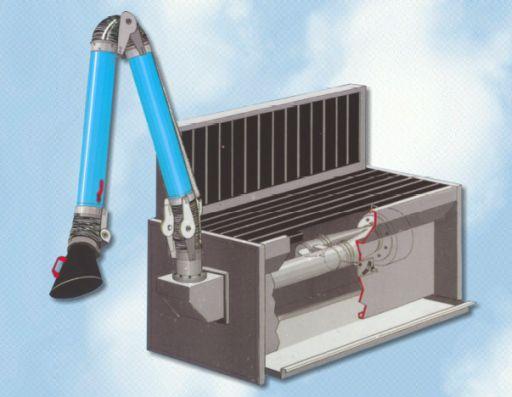 Table aspirante TAS'TAB - Compacte et robuste avec bras pour soudage, ponçage et aspiration de poussières_0