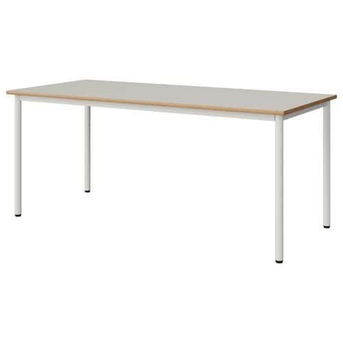 TABLE MALIBU 180X80 T6 4P STRA ALAISÉ BLC SE W911/BLC 9016