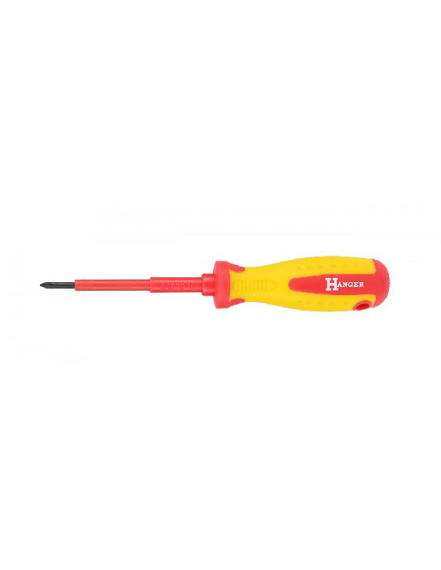 TOURNEVIS CRUCIFORME ISOLÉ PH0 155MM - HANGER - 132000