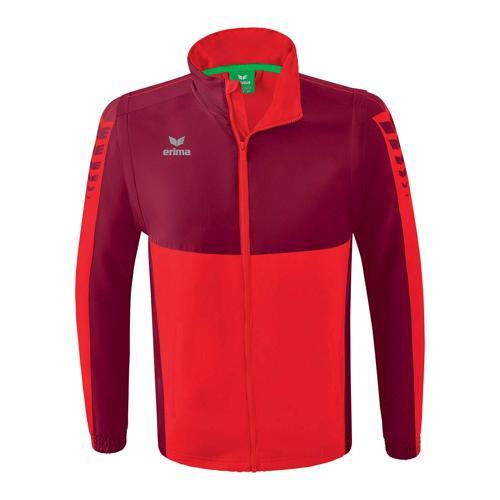 VESTE COUPE-VENT IMPERMÉABLE - ERIMA - SIX WINGS ROUGE/BORDEAUX