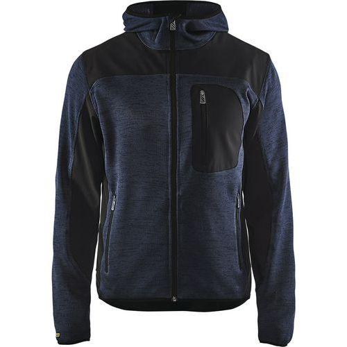 VESTE DE TRAVAIL TRICOTÉE À CAPUCHE MARINE FONCÉ/NOIR TAILLE XS - BLAKLADER
