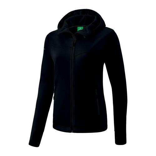 VESTE SOFTSHELL AVEC POIGNET PASSE POUSSE - ERIMA - PERFORMANCE NOIR