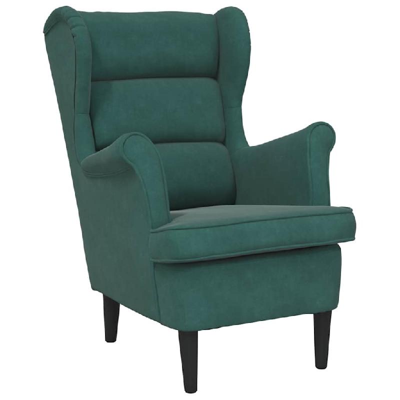 VidaXL Fauteuil vert foncé velours Modèle Yernelis - 324061_0
