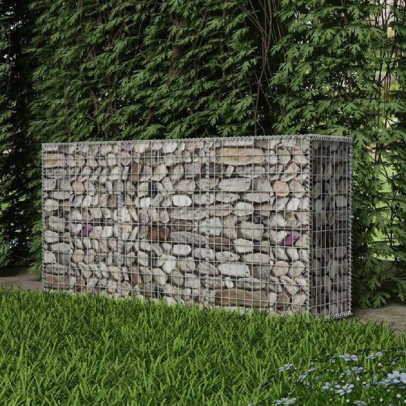 Vidaxl panier de gabion acier galvanisé 200x50x100 cm 142552_0