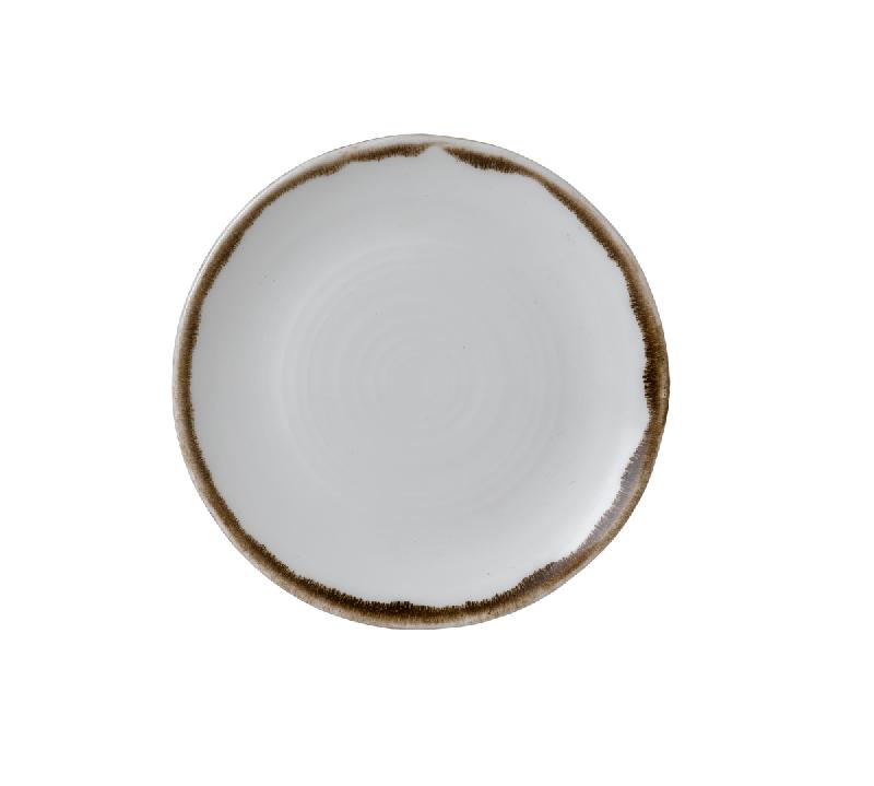 ASSIETTE COUPE PLATE ROND BLANC PORCELAINE Ø 16 CM HARVEST DUDSON
