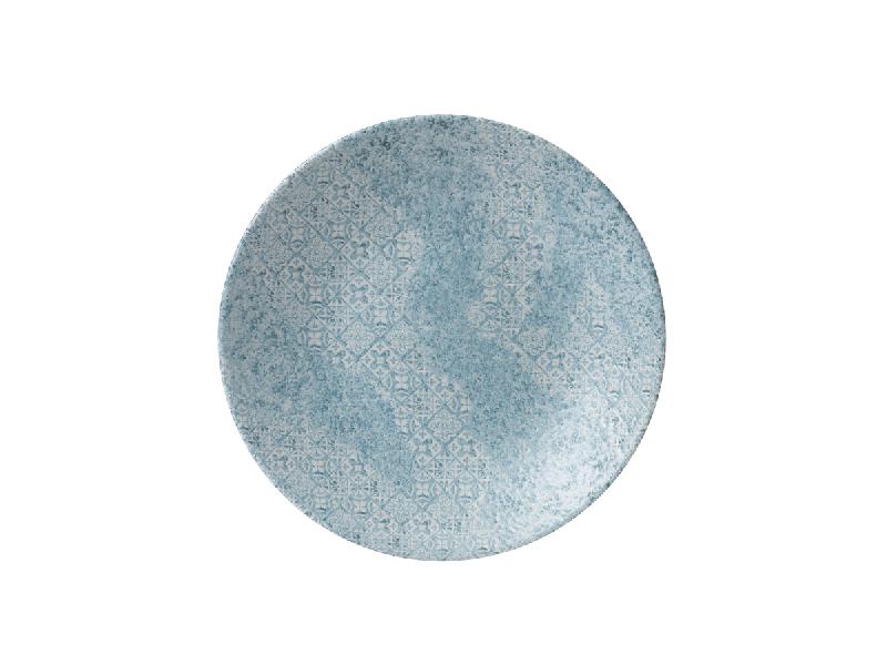 ASSIETTE CREUSE ROND AQUAMARINE PORCELAINE Ø 28,1 CM VINTAGE PRINTS CHURCHILL
