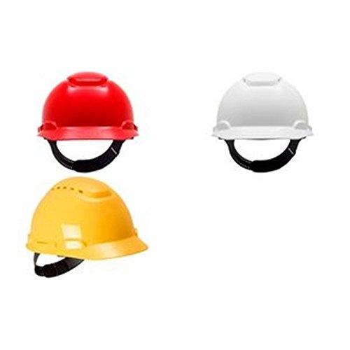 3M Casque de sécurité industriel H700 - Rouge ventilé, 54-62 cm, modèle plat avec système Pinnlock_0