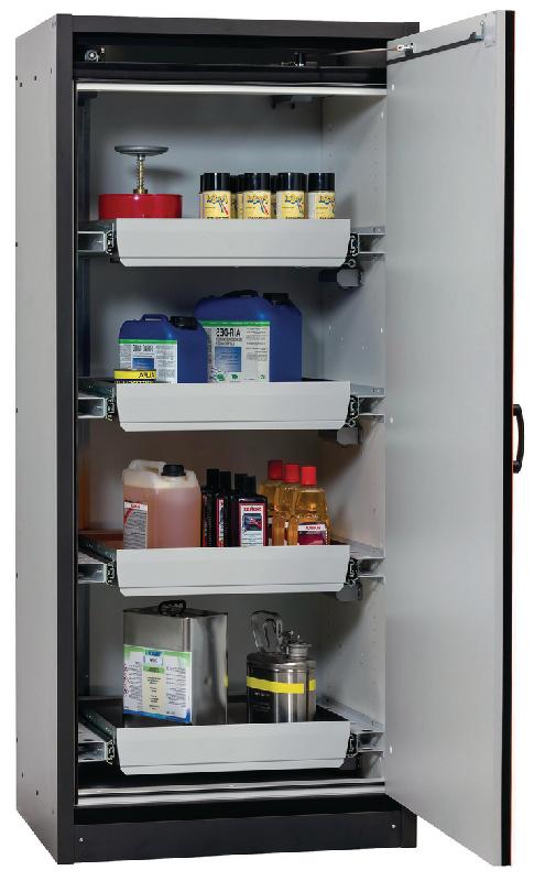 ARMOIRE SÉCURITÉ Q-CLASSIC-30 Q30.195.086.WDR GRIS/ROUGE - MANUTAN COLLECTIVITÉS