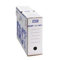 BOÎTE ARCHIVES BLANCHE FAST DOS 10 CM - LOT DE 25
