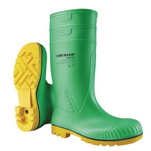 BOTTES DE SÉCURITÉ CHIMIE VERT 41
