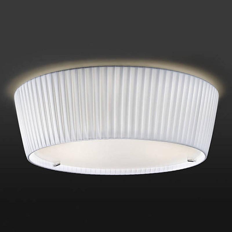 BOVER PLAFONET 43 - PLAFONNIER EN TISSU, BLANC