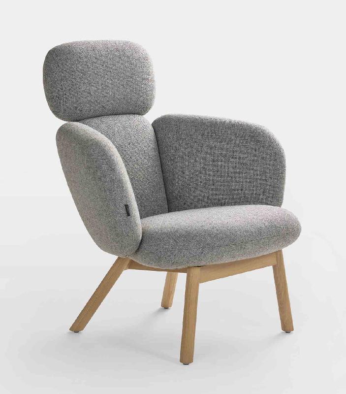 BRAS HIGH BACK / FAUTEUIL LOUNGE AVEC DOSSIER HAUT GRIS_0