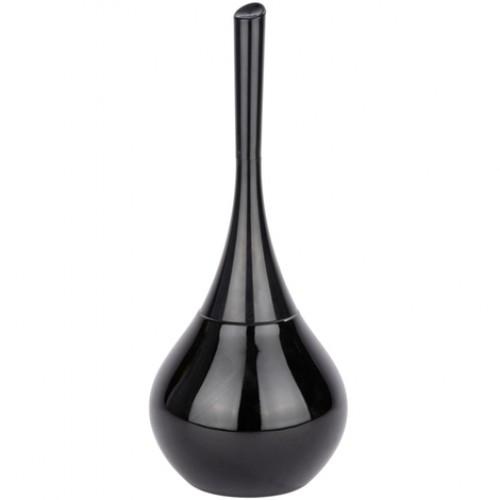 BROSSE WC À POSER - FLAKON - CÉRAMIQUE NOIR WENKO