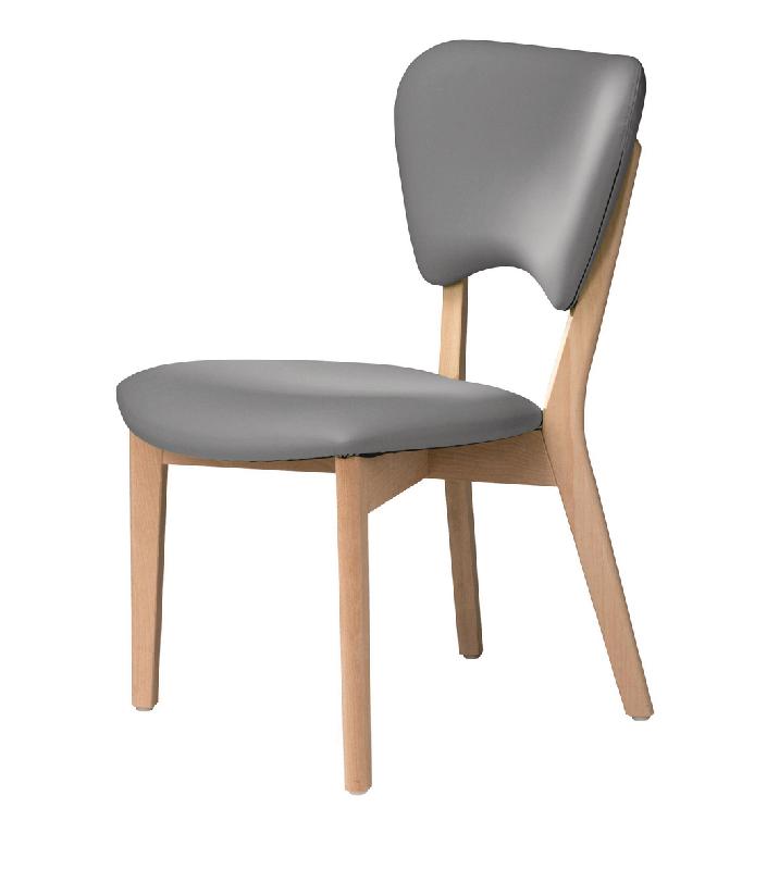 CHAUFFEUSE TAPIOCA PIEDS BOIS TISSU ENDUIT PVC COLORIS 2509 GRIS - MANUTAN COLLECTIVITÉS