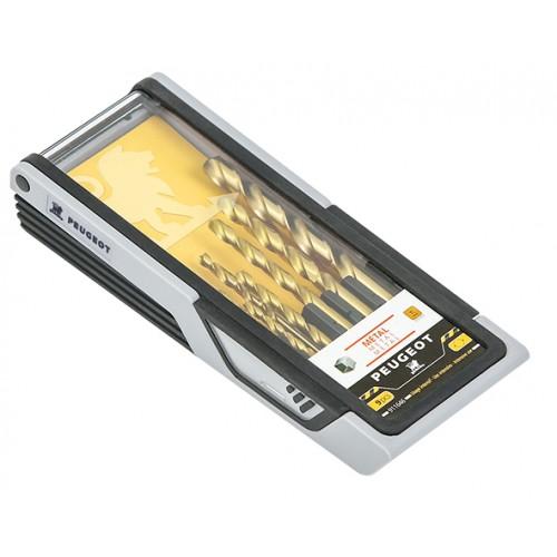 COFFRET DE 9 FORETS MÉTAL HSS - USAGE INTENSIF - DIAMÈTRE 2 À 8 MM PEUGEOT