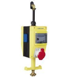 Coffret industriel suspendu - prises NF, CEE, RJ45 et connexion pneumatique_1