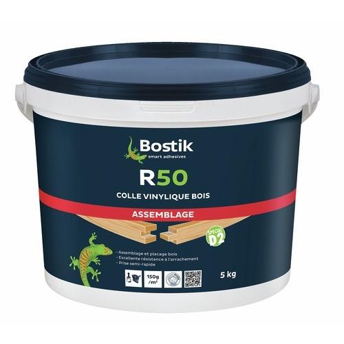 COLLE À BOIS VINYLIQUE À PRISE SEMI-RAPIDE - SEAU DE 5 KG - R50 BOSTIK