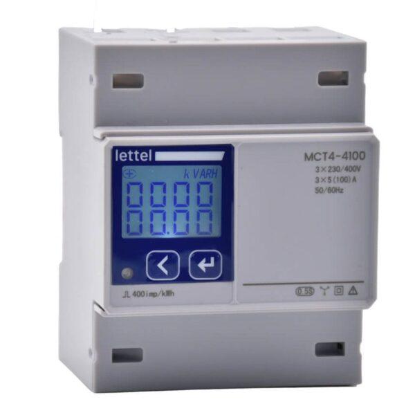 Compteur d'énergie multi-mesures triphasé 100A direct - Communication Modbus - LETTEL - MCT4-3100_0