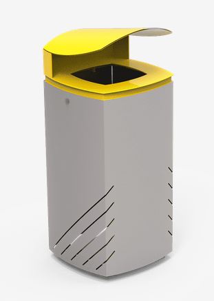 Poubelle tri sélectif Mielek T Selectif PA691SA - acier traité Ferrus - anti-corrosion_0