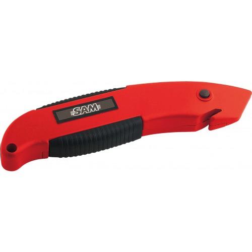 CUTTER À LAME RÉTRACTABLE À 9 POSITIONS 378-1-B - CORPS BI-MATIÈRE SAM OUTILLAGE