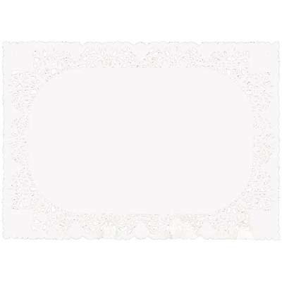 DENTELLE RECTANGLE BLANC 35 X 45 CM