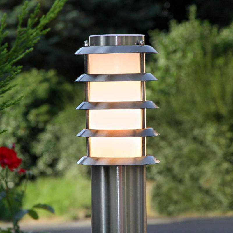 LINDBY ÉCLAIRAGE POUR CHEMIN EN INOX SELINA AVEC GRILLE
