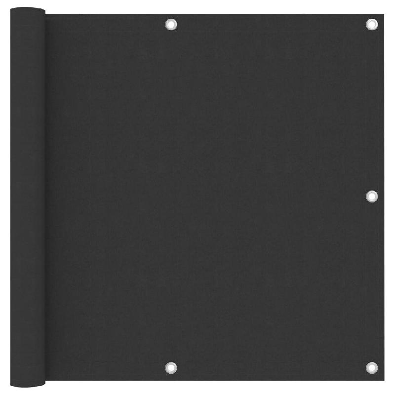 Écran de balcon brise-vue - Protection intimité 90 x 300 cm - Tissu Oxford imperméable anthracite 02_0009974_0