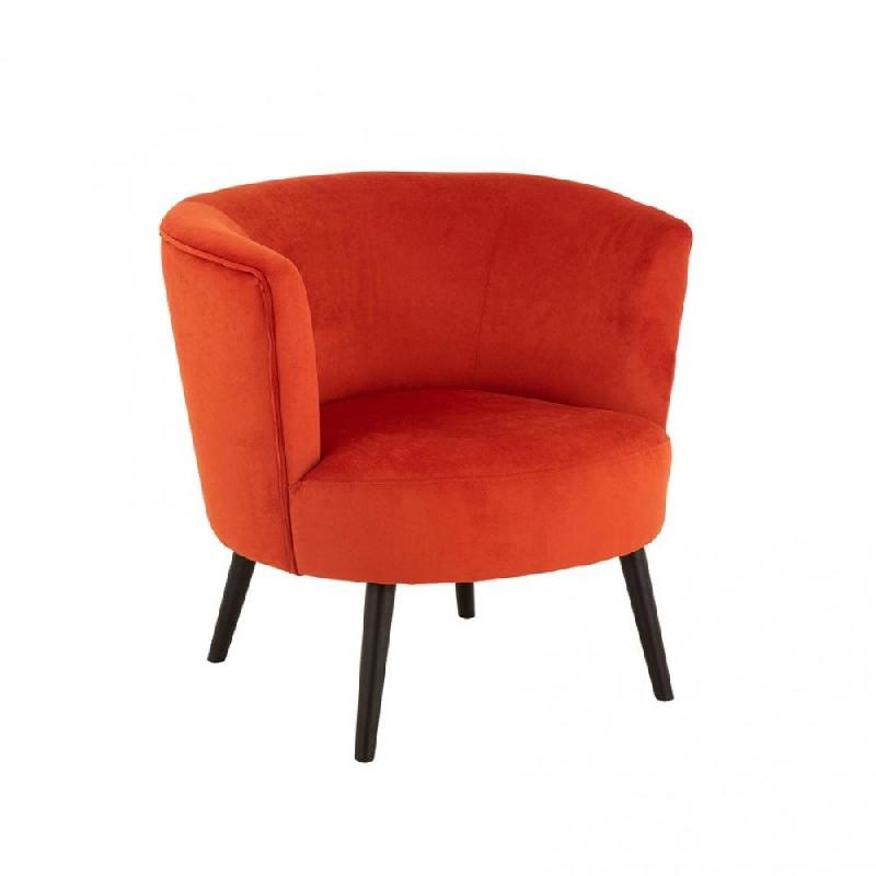 FAUTEUIL DULZURA TEXTILE / BOIS ANTIQUE ORANGE_0