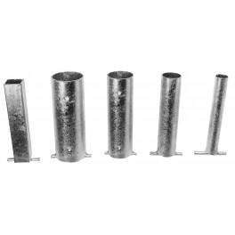 Fourreau d'amovibilité verrouillable pour poteaux Ø73 mm - Réf. 8204304 - galvanisé et anticorrosion_0