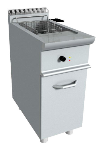 Friteuse électrique sur coffre - simple cuve - capacité 13 ou 17 litres - fabrication italienne_0