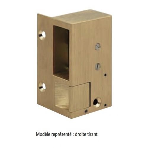 GÂCHE ÉLECTRIQUE – EN APPLIQUE - À ÉMISSION – DROITE – BRONZE – 1 MÉTALUX