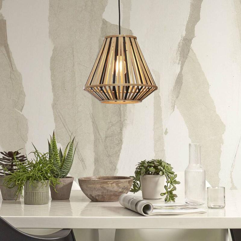 GOOD & MOJO MERAPI SUSPENSION 30X30 NATUREL/NOIR