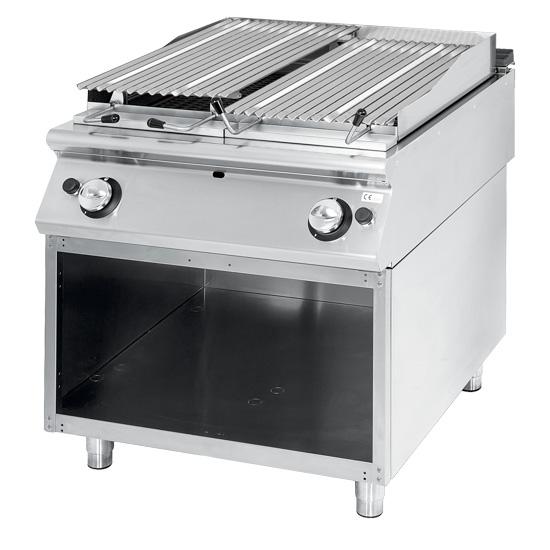 Grill gaz pierre de lave inox viande/poisson format 800 x 730 x 850 mm - PVS7080GRL_0