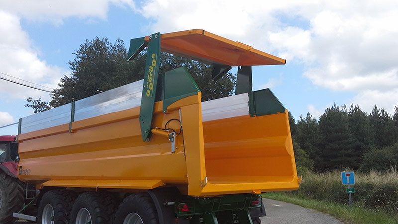 Gvm 240 benne agricole monocoque grand volume - gourdon sa - charge 24 t_0