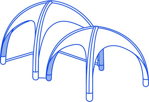 Abris médicaux mobiles et gonflables à air captif - Poste de secours, transport simplifié - Gybe_0