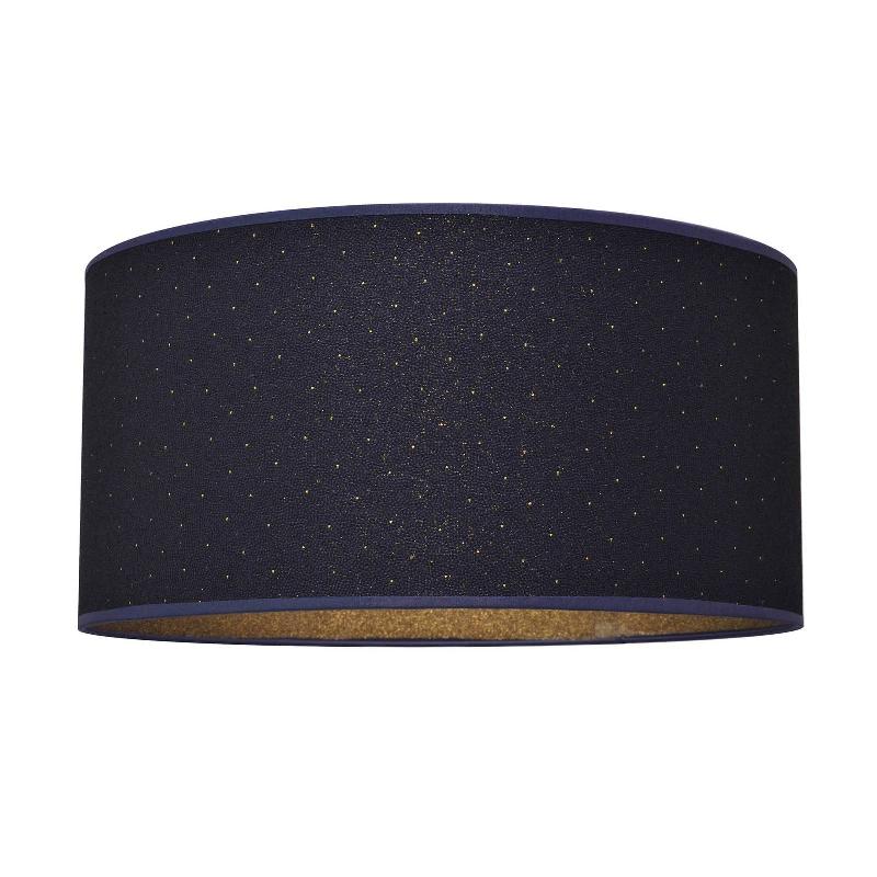 HELAM ABAT-JOUR ABBA E27 Ø40/HAUTEUR 20 CM BLEU/DORÉ