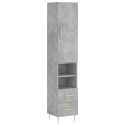 Helloshop26 - Buffet bahut commode armoire meuble de rangement organisateur cuisine salle de séjour salon haut 34,5 x 34 x 180 cm 02_0034369 - 300021_0