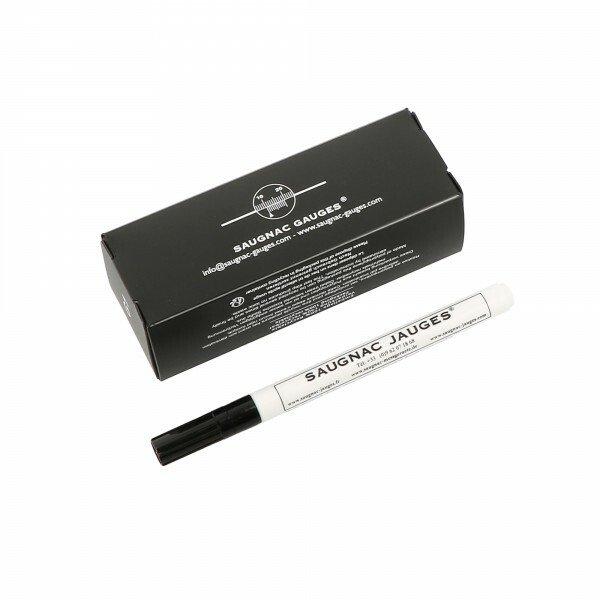 Jauges pour fissures extérieures x10 - PVC - Vernier 1/10 - Fixation auto-adhésive ou trou 4 mm_0
