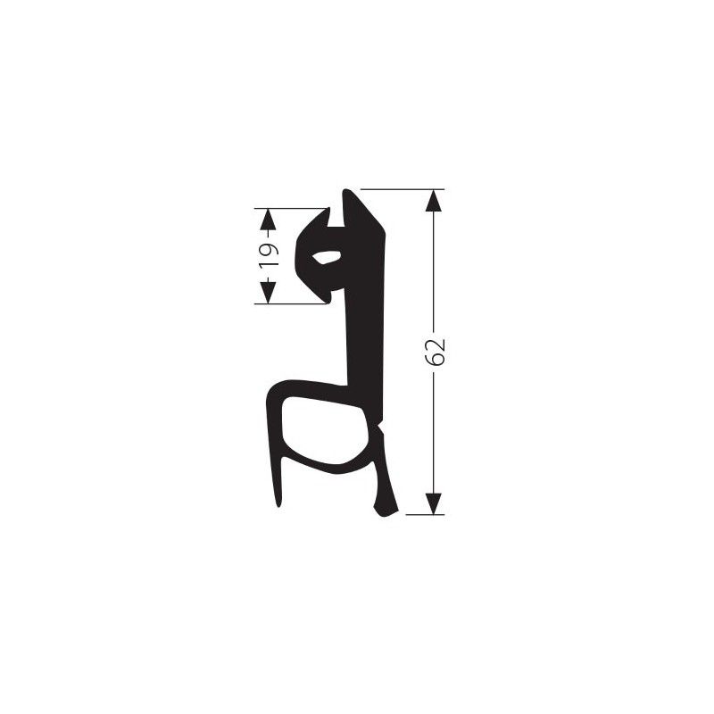 Joint JTRCL6N - Pièce détachée pour chambre froide - Coloris noir_0