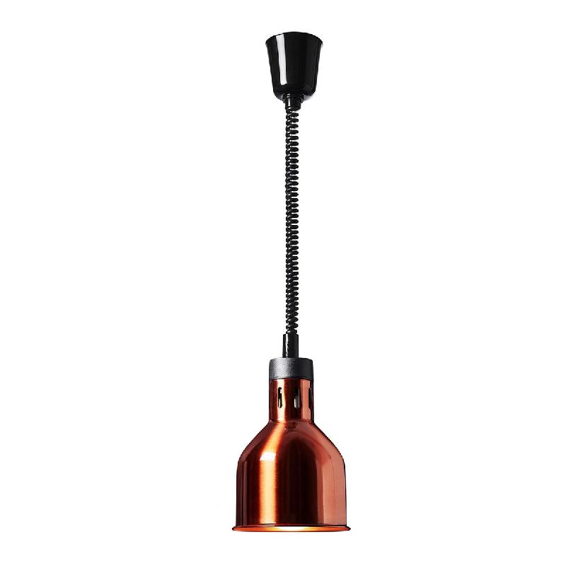 Lampe chauffante cuisine restauration chauffe-plat assiette (matériau : acier, culot : E27 (max. 250 watts), aspect : laiton, tension : 230 v) 14_000_0
