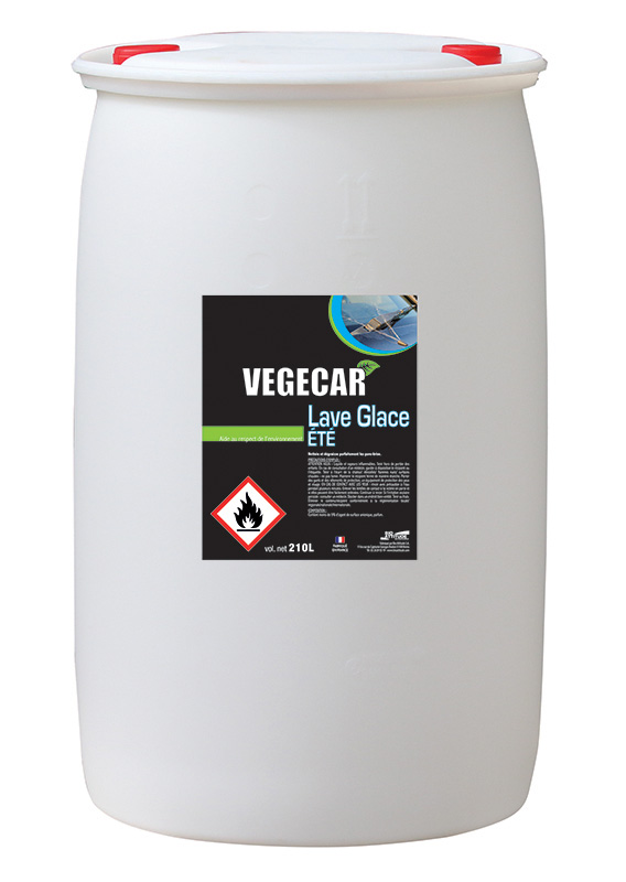 Lave glace été végécar - prêt à l'emploi - sans méthanol ni allergène - Réf B000254/B000253 - parfum fruité - conditionnements 25L/210L_0