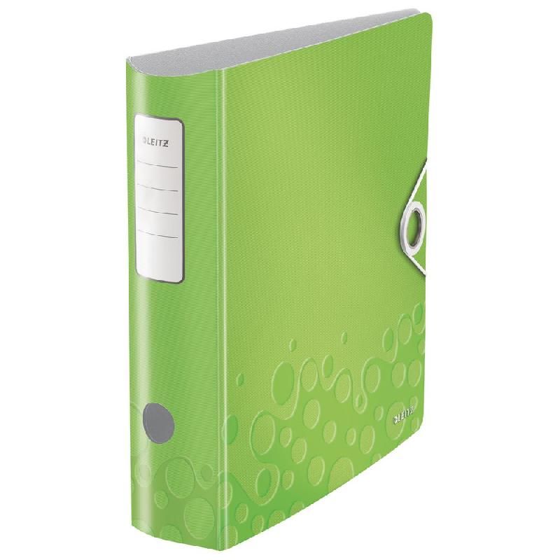 LEITZ CLASSEUR À LEVIER LEITZ ACTIVE WOW EN POLYMOUSSE, 75 MM, VERT