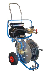 MINIJET - Hydrocureuse mobile moteur électrique - Déboucheur haute pression pour canalisations de 25 à 100 mm_0