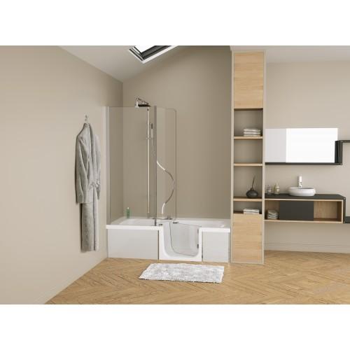 PARE-BAIGNOIRE - COMBINÉ BAIGNOIRE / DOUCHE DUO DESIGN 3 170X75 GC-NICHE KINEDO