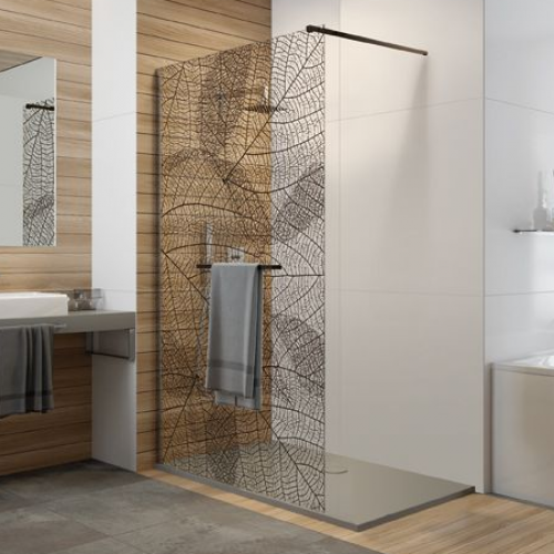 Receveur de douche avec Cadre 80x120 cm Blanc + Paroi de douche Walk-in 90  cm