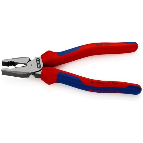 PINCE UNIVERSELLE - FORTE DÉMULTIPLICATION - GAINÉE BI-MATIÈRE - 200 MM KNIPEX